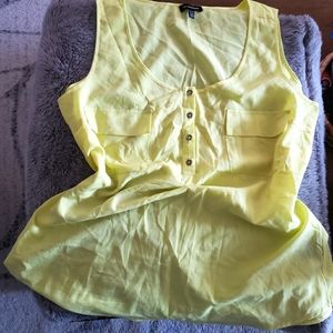 ⏳️⏳️ Le Chateau light airy yellow tank top size XL